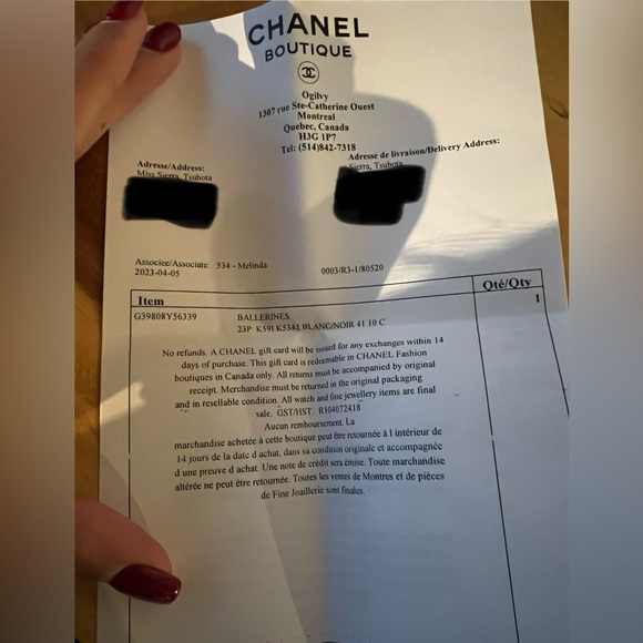 Chanel white ballerina flats - Picture 9 of 14